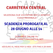Nuova scadenza per il Servizio Civile Regionale Nuova scadenza per il Servizio Civile Regionale
